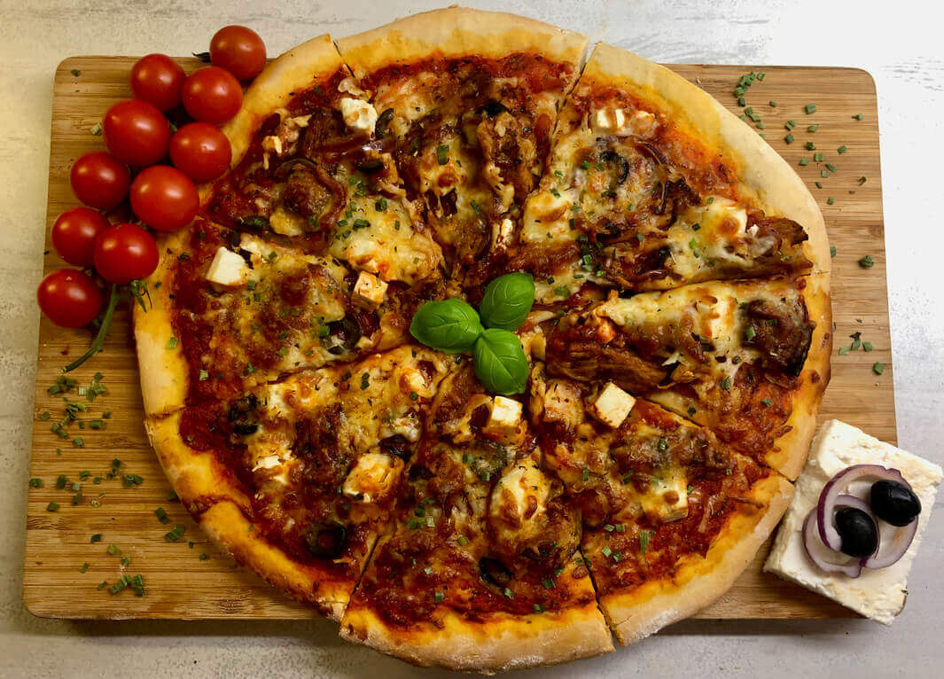 Gyros-Pizza mit Marinade Kreta Mediterrano - Elbgewürze