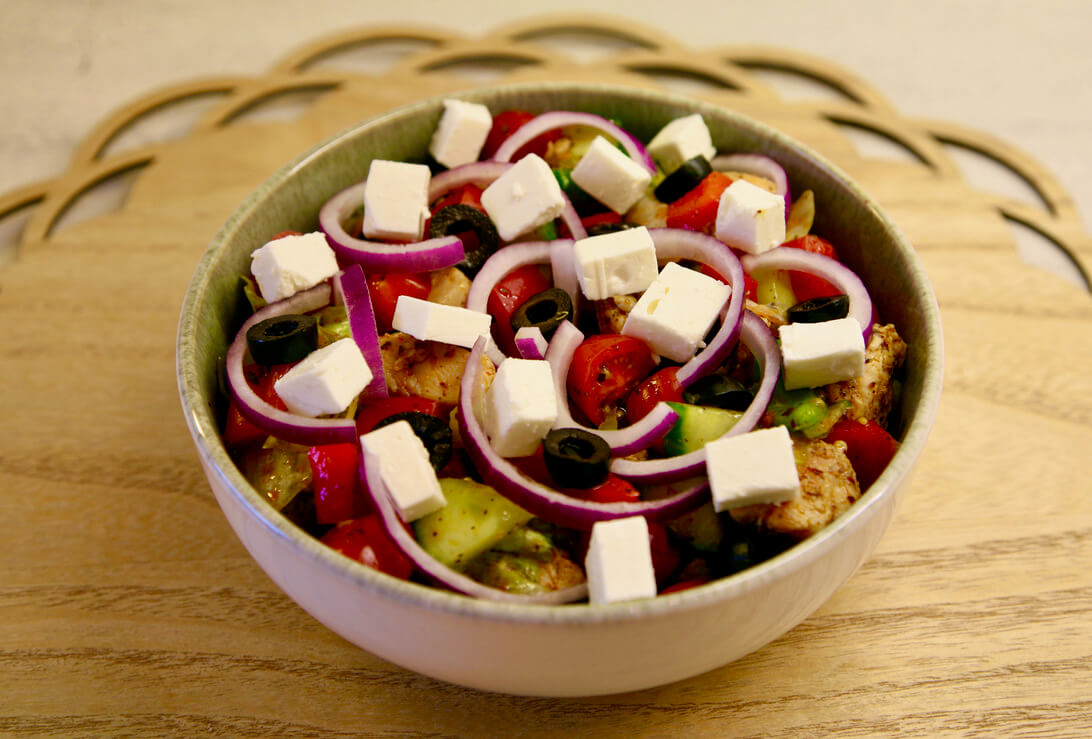 Griechischer Salat mit Rub Kreta Mediterrano - Elbgewürze
